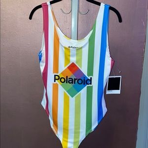 Polaroid Stripe Rainbow 🌈 Swimsuit 💓